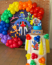 Cargar imagen en el visor de la galería, Decoración cumpleaños Rainbowfriends
