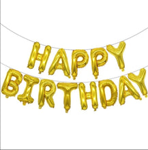 Cargar imagen en el visor de la galería, Happy Birthday globo metalizado
